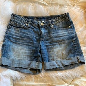 High Rise Jean Shorts Womens Size 4 LC Stretch Denim Shorts